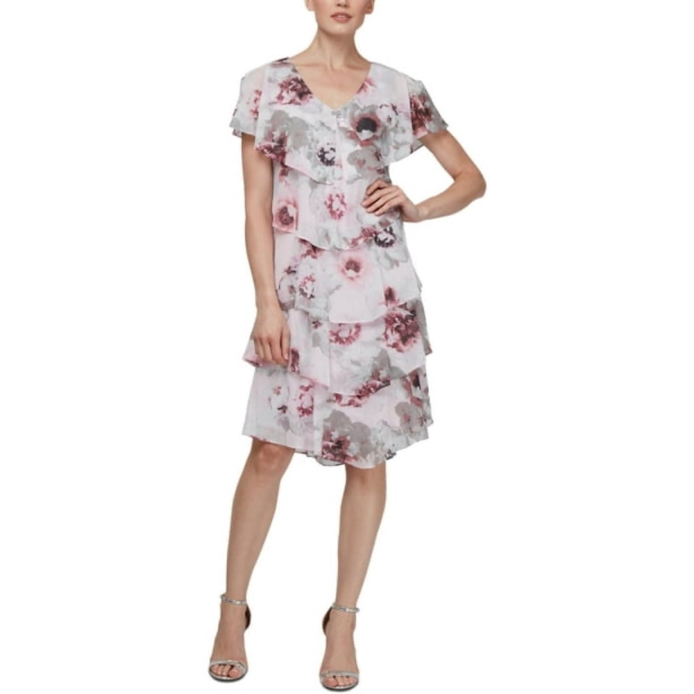 SLNY Ruffled Cocktail Dress - Great price!
